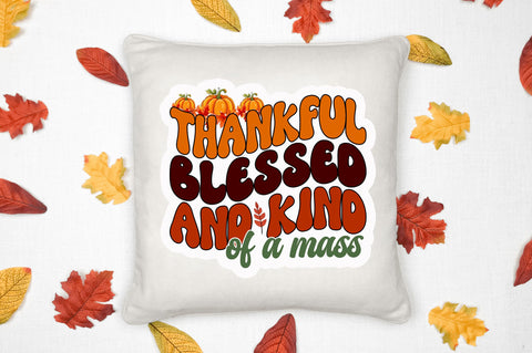Thankful blessed and Stickers Design Sublimation Regulrcrative 