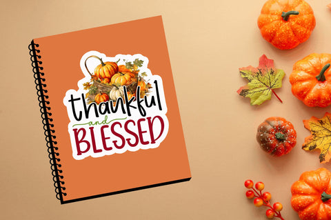 Thankful & blessed Sticker Design Sublimation Regulrcrative 