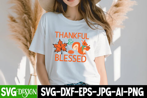 Thankful & Blessed SVG Cut File Free Download SVG BlackCatsMedia 