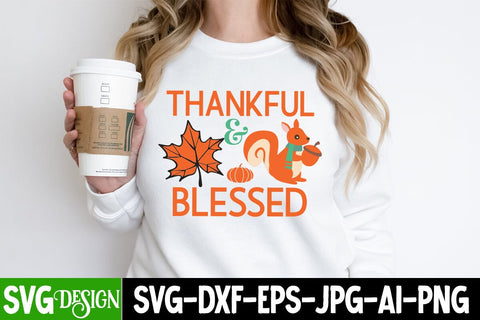Thankful & Blessed SVG Cut File Free Download SVG BlackCatsMedia 