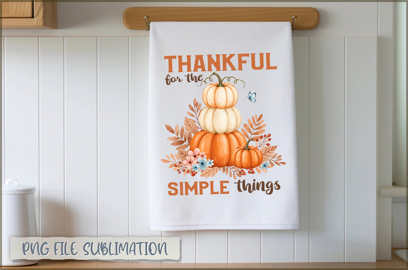 Thankful for the simple things Towel PNG Sublimation Shetara Begum 