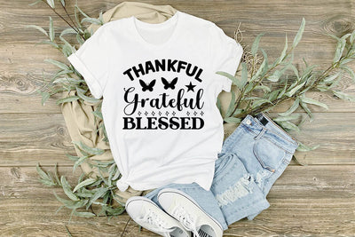 Thankful Grateful Blessed SVG Angelina750 