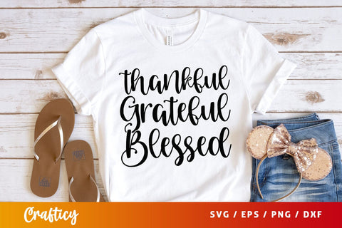 thankful grateful blessed Svg Design SVG Designangry 
