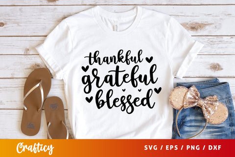 Thankful grateful blessed SVG Design SVG Designangry 