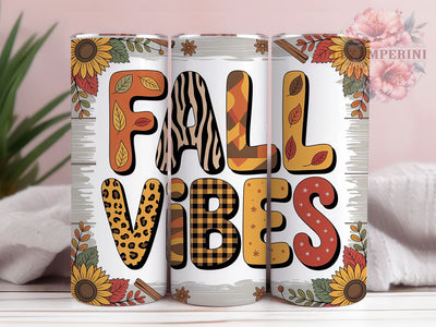 Thankful Grateful Fall Vibes Tumbler Wrap, Fall Vibes Cup, Autumn Drinkware, Cozy Fall Mug, Thanksgiving Tumbler, Grateful Fall Wrap, Autumn Season Gift Sublimation Li Zamperini 