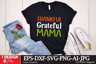 Thankful Grateful Mama SVG Cut File SVG Insomnia Std 