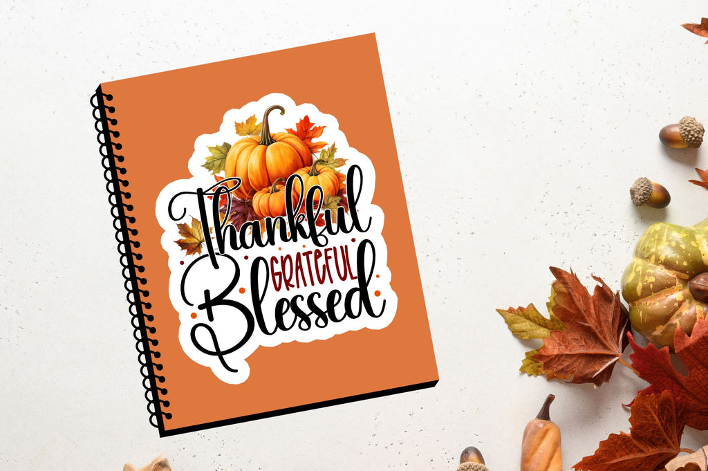 Thankful grateful Sticker Design - So Fontsy