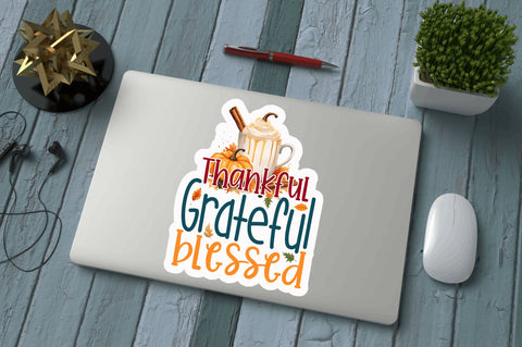 Thankful grateful sticker Design Sublimation Regulrcrative 