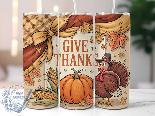 Thankful Harvest Fall Tumbler, Thanksgiving Wrap, 20oz Sublimation, Grateful Fall Cup, Autumn Thankful Mug, Harvest Tumbler Design, Thanksgiving Drinkware Sublimation ToriDesigns 