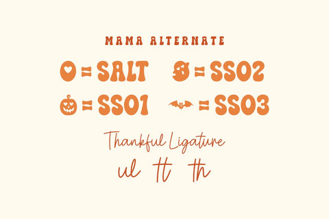 Thankful Mama - Playful Retro Duo Font Font Masyafi Studio 