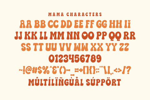 Thankful Mama - Playful Retro Duo Font Font Masyafi Studio 