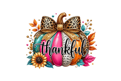 Thankful Pumpkin PNG Sublimation SVGArt 
