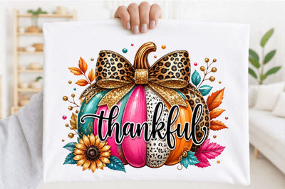 Thankful Pumpkin PNG Sublimation SVGArt 