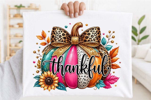 Thankful Pumpkin PNG Sublimation SVGArt 