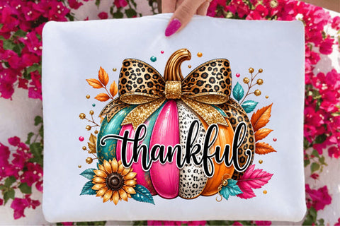 Thankful Pumpkin PNG Sublimation SVGArt 