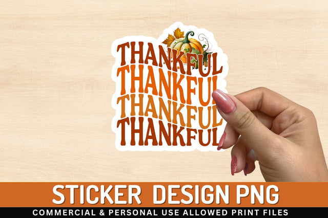 Thankful Sticker Design Sublimation Regulrcrative 