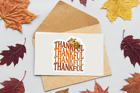Thankful Sticker Design Sublimation Regulrcrative 
