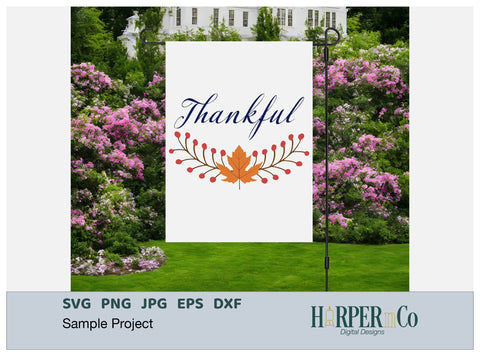 Thankful SVG PNG Cut EPS File SVG HarperNCo 