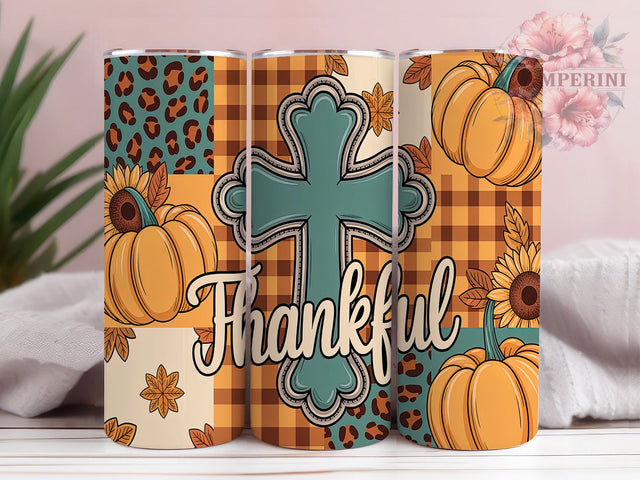 Thankful Western Faith Cross Tumbler Wrap, Cross Tumbler Design, Western Style Tumbler, 20oz Sublimation Wrap, Religious Tumbler, Faith Tumbler Wrap, Cowboy Tumbler Design Sublimation Li Zamperini 