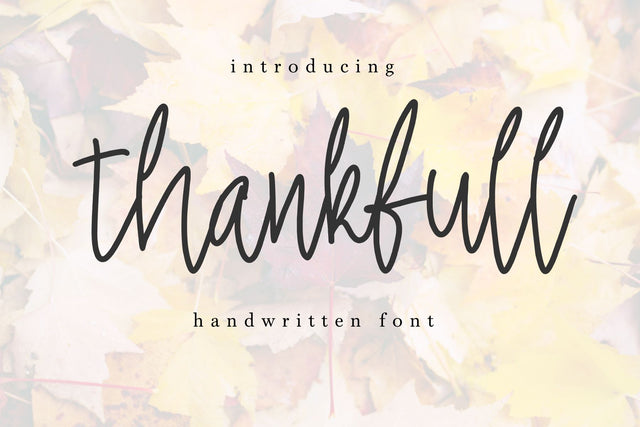 thankfull Font Chamsae Studio 