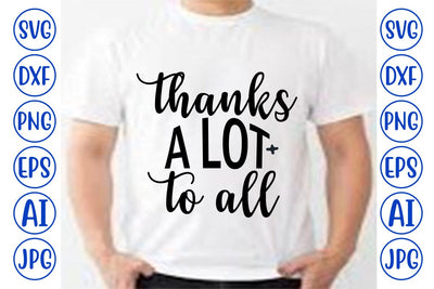 Thanks A Lot To All SVG Cut File SVG Syaman 