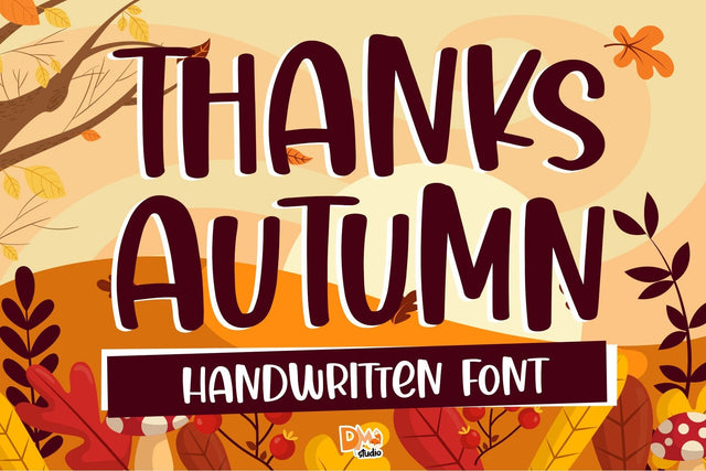 Thanks Autumn Font Dm Letter Studio 