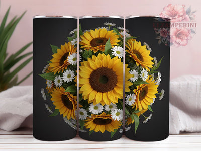 Thanksgiving Autumn Floral Tumbler, Autumn Flowers Wrap, Cozy Harvest Cup, 20oz Sublimation Wrap, Elegant Fall Floral Tumbler, Stylish Thanksgiving Design Cup, Seasonal Autumn Theme Wrap Sublimation Li Zamperini 