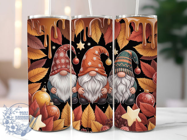 Thanksgiving Autumn Gnome Tumbler, Fall Gnome Wrap, 20oz Sublimation Design, Autumn Harvest Tumbler, Holiday Gnome Drinkware, Rustic Fall Wrap, Seasonal Thanksgiving Design Sublimation ToriDesigns 