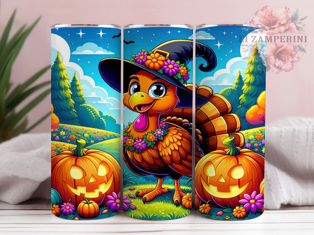Thanksgiving Autumn Harvest Turkey Tumbler, Autumn Harvest Wrap, Fall Sublimation PNG, Rustic Farmhouse Style, 20oz Tumbler Sublimation, Holiday Turkey Design, Cozy Fall Aesthetic Sublimation Li Zamperini 