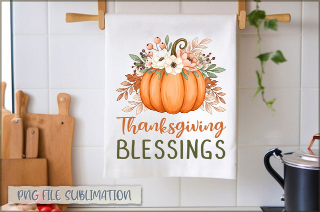 Thanksgiving blessings Towel PNG Sublimation Shetara Begum 