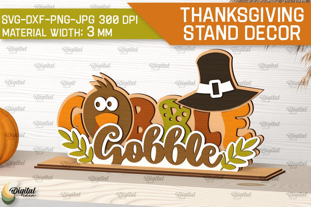 Thanksgiving Decoration LaserCut. Thanksgiving Day Decor SVG SVG Evgenyia Guschina 