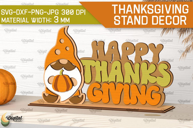 Thanksgiving Decoration LaserCut. Thanksgiving Day Decor SVG SVG Evgenyia Guschina 