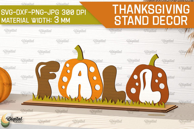 Thanksgiving Decoration LaserCut. Thanksgiving Day Decor SVG SVG Evgenyia Guschina 