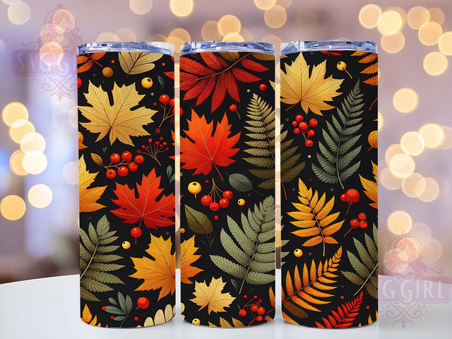 Thanksgiving Fall Flower Tumbler Wrap, Thanksgiving Wrap, 20oz Sublimation, Autumn Floral Cup, Thanksgiving Mug Design, Fall Flowers Tumbler, Harvest Drinkware Sublimation SvggirlplusArt 