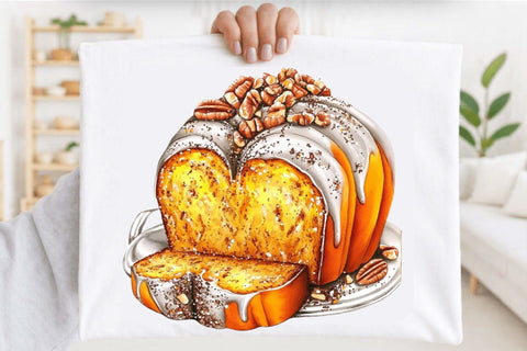 Thanksgiving Food Clipart Bundle. Sublimation SVGArt 