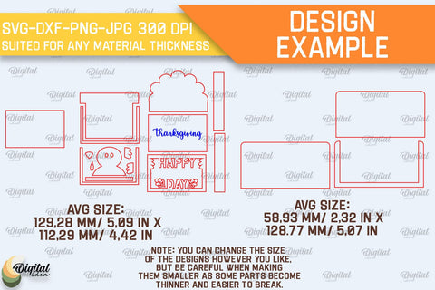 Thanksgiving Gift Card Holder Laser Cut. Thanksgiving Gift SVG SVG Evgenyia Guschina 