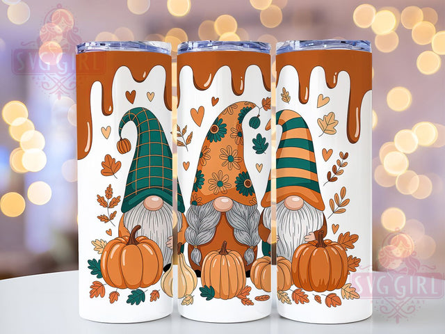 Thanksgiving Gnome Autumn Tumbler, Fall Tumbler, Autumn Sublimation, 20Oz Tumbler Wrap, Sublimation Drinkware, Harvest Vibes, Cute Holiday Design Sublimation SvggirlplusArt 