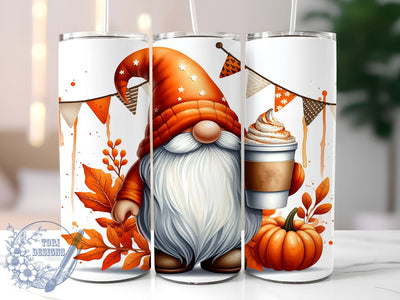 Thanksgiving Gnome, Fall Tumbler, 20oz Sublimation, Gnome Decor, Autumn Drinkware, Holiday Tumblers, Cute Gnome Designs, Festive Drinkware Sublimation ToriDesigns 
