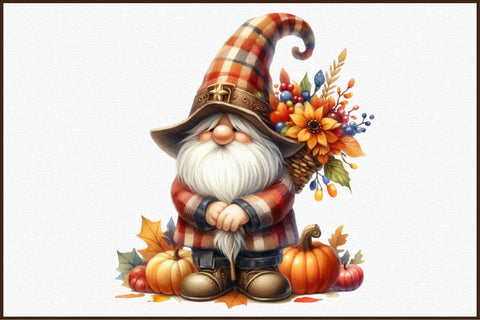 Thanksgiving Gnome Sublimation Clipart Sublimation designartist 