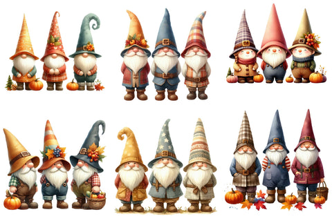 Thanksgiving Gnome Sublimation Clipart Sublimation designartist 