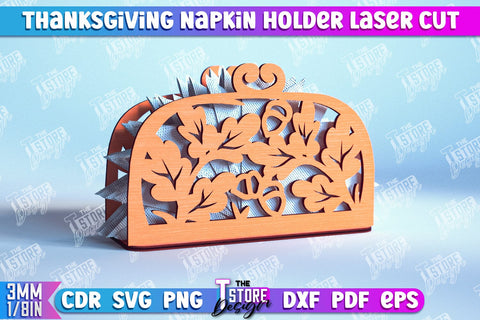 Thanksgiving Napkin Holder Bundle | Holidays Dinner | Adornment Dining Table | CNC Files SVG The T Store Design 
