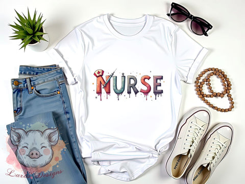 Thanksgiving Nurse PNG, Fall Nurse, Sublimation Design, Digital Download, Nurse Gifts, Autumn Decor, Cute Nurse Art, Holiday Appreciation Sublimation Lara' s Designs 