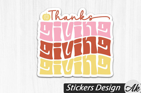 Thanksgiving Stickers Bundle SVG akazaddesign 