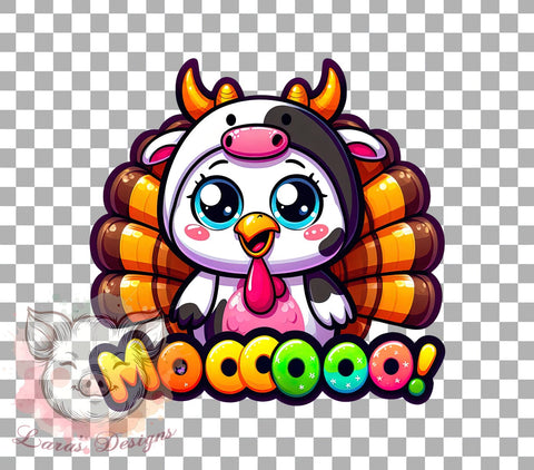 Thanksgiving Sublimation, Turkey Bowl Graphic, Cute Turkey Design, Fall Decor PNG, Moo Bowl Art, Thanksgiving Digital Download, Autumn Sublimation Files, Farmhouse Thanksgiving Sublimation Lara' s Designs 