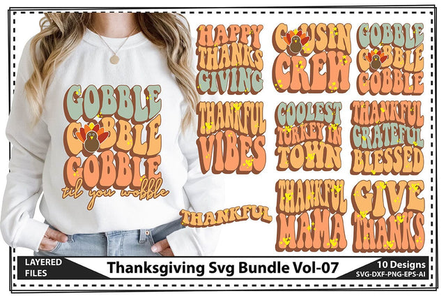 Thanksgiving Svg Bundle Vol-07 SVG shah alam 