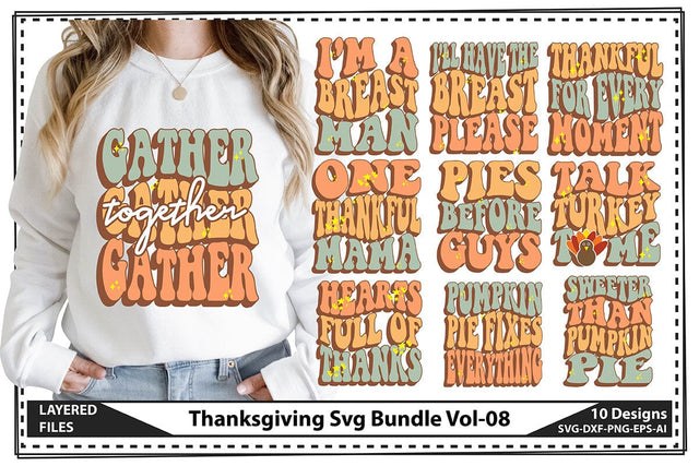 Thanksgiving Svg Bundle Vol-08 SVG shah alam 
