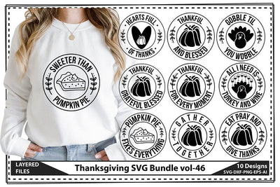Thanksgiving SVG Bundle vol-46 SVG shah alam 