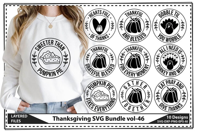 Thanksgiving SVG Bundle vol-46 SVG shah alam 