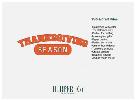 Thanksgiving SVG PNG Cut EPS File SVG HarperNCo 