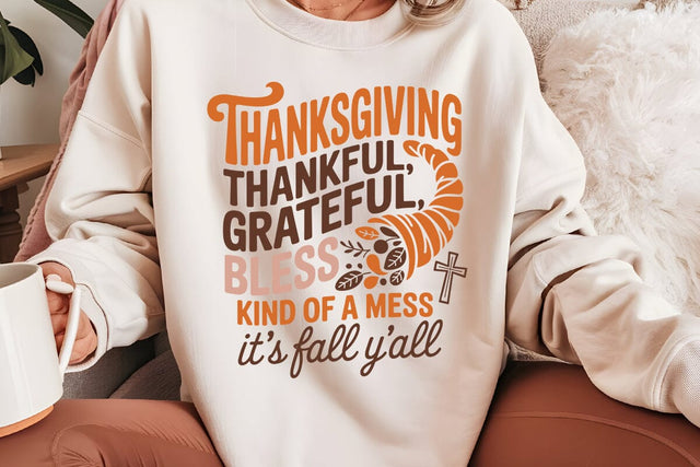Thanksgiving Thankful Grateful SVG Angelina750 